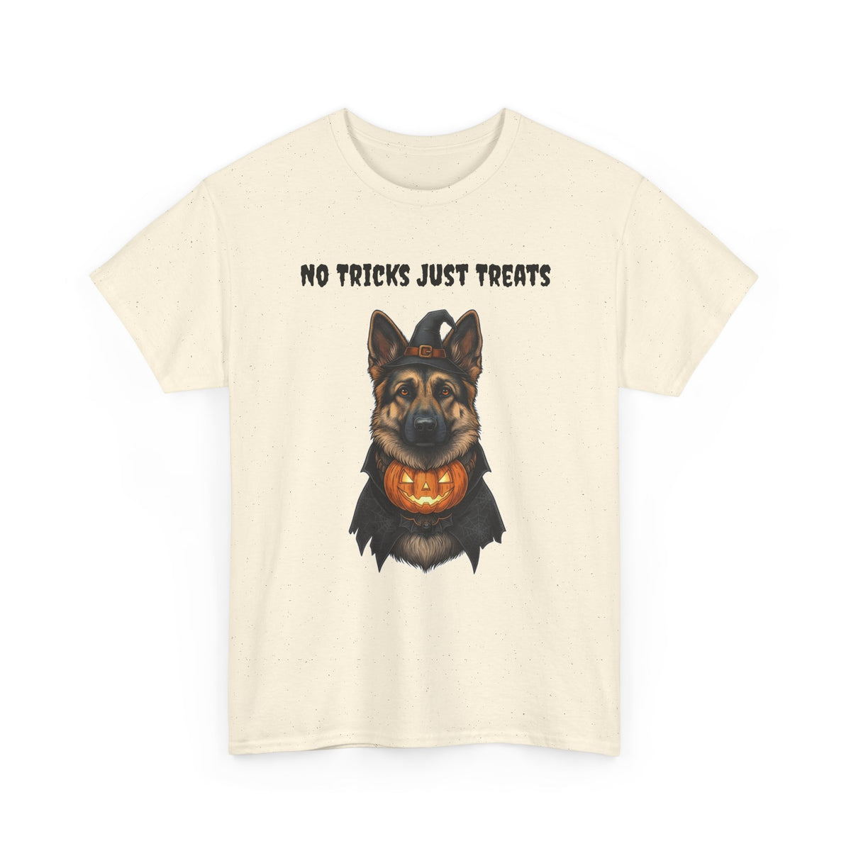 No Tricks Just Treats German Shepherd Halloween T-Shirt – Stay Weird Goods