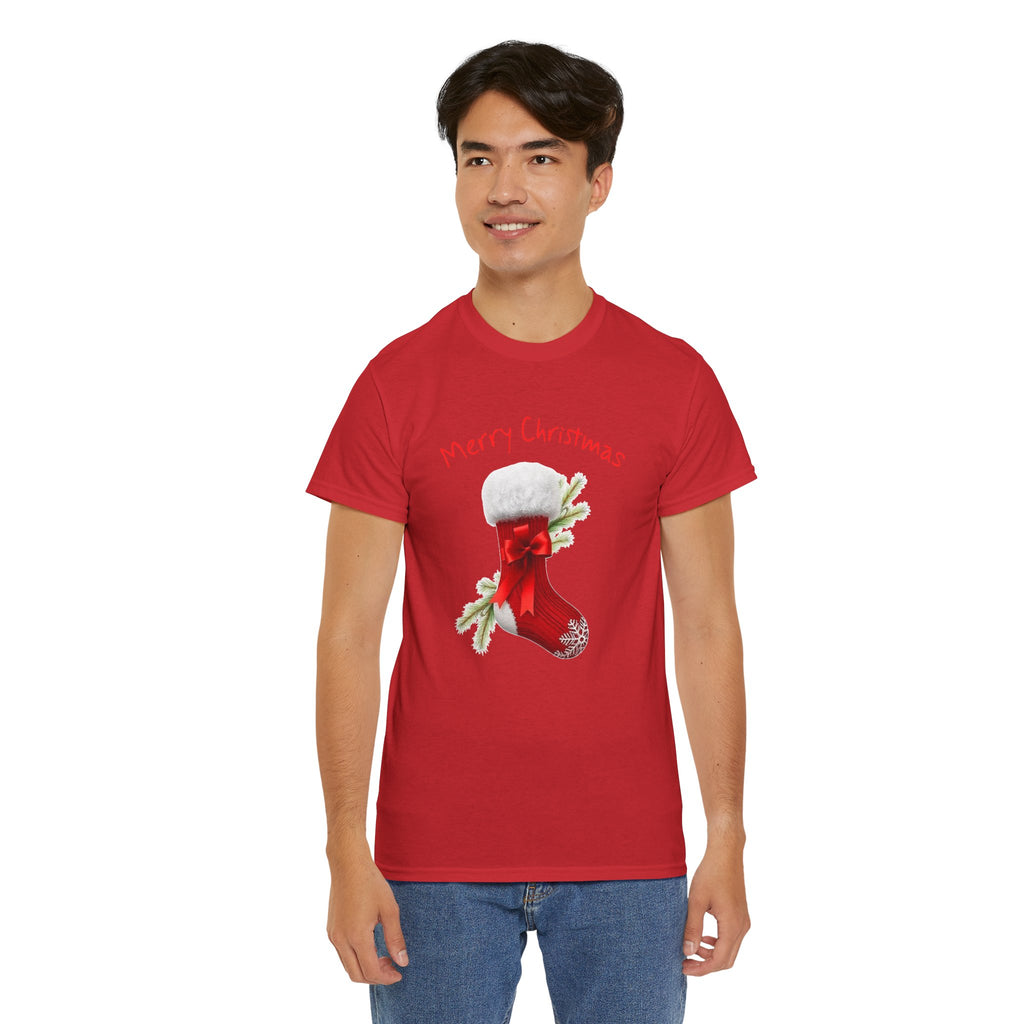 Holiday Stalking, Merry Christmas, Unisex Heavy Cotton Tee
