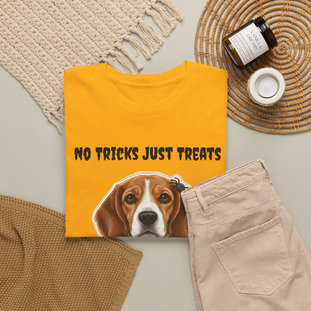 No Tricks Just Treats Beagle Halloween T-Shirt – Stay Weird Goods