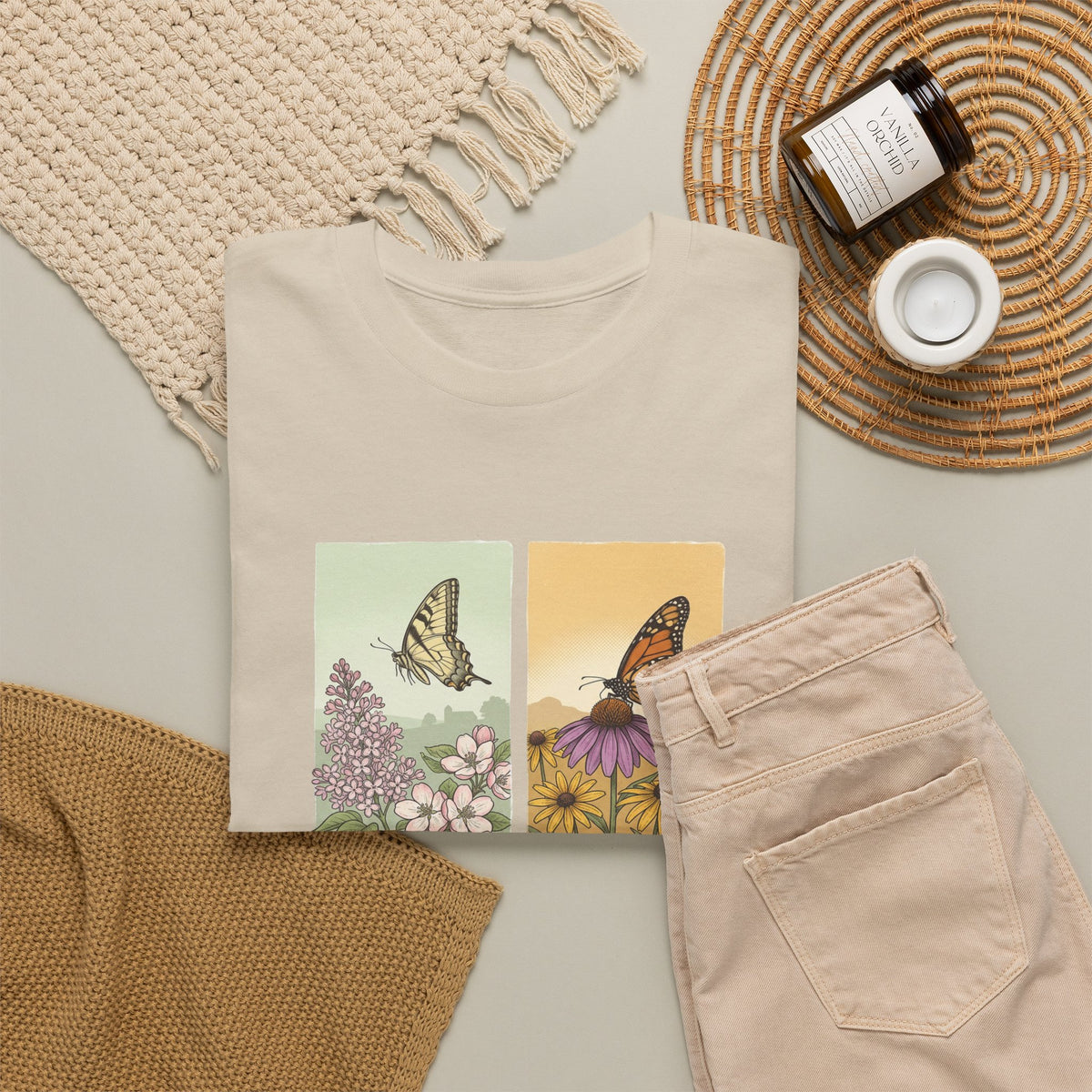 Botanical Butterfly Garden T-Shirt