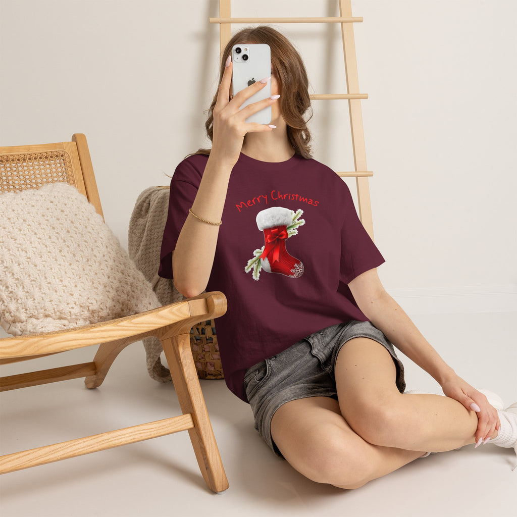 Holiday Stalking, Merry Christmas, Unisex Heavy Cotton Tee