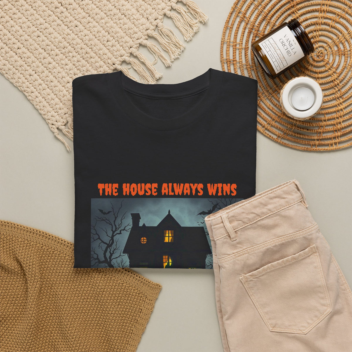 The House Always Wins Halloween T-Shirt