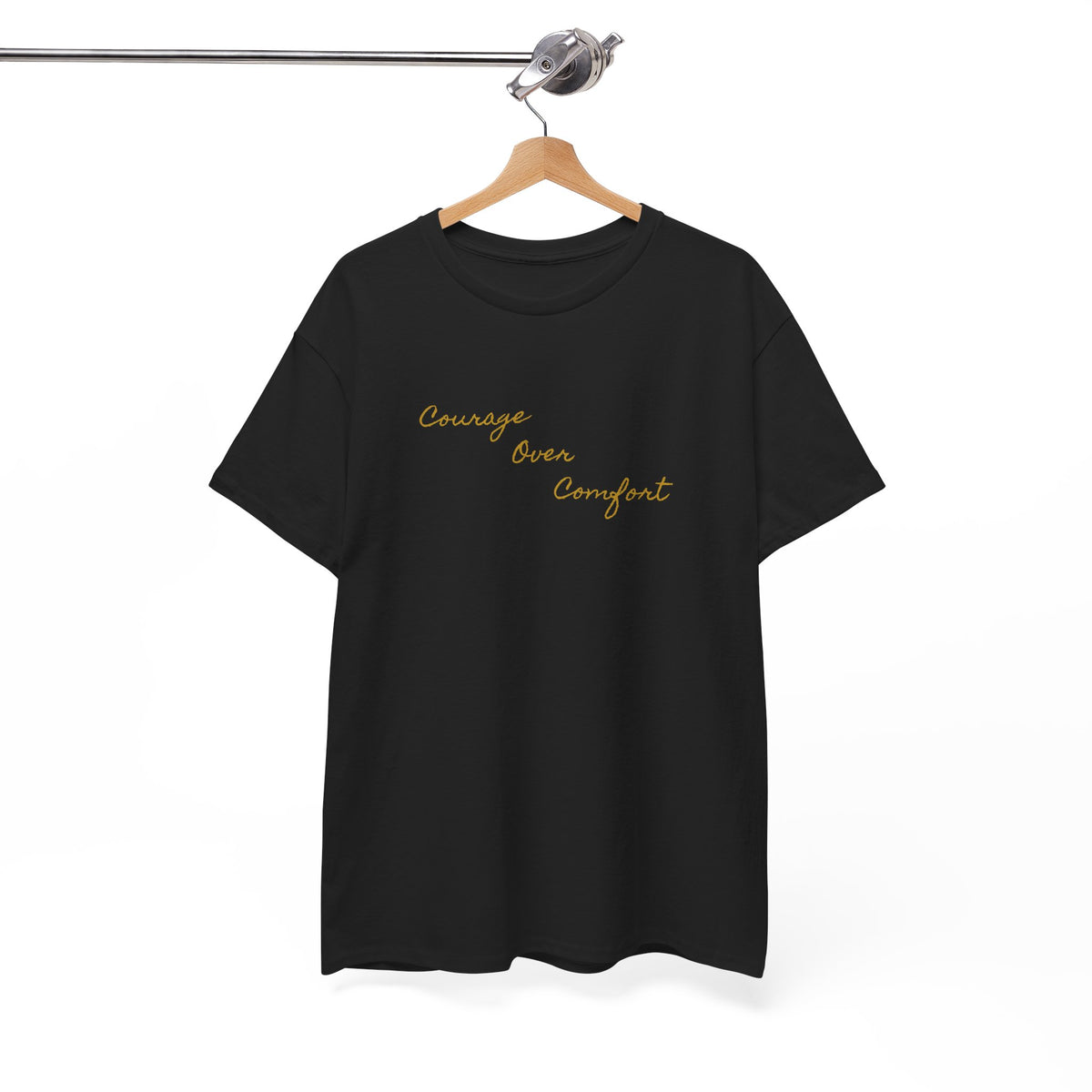 Courage Over Comfort, Be Courageous, Unisex Heavy Cotton Tee