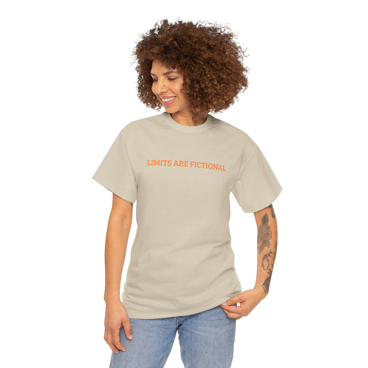 Limits Are Fictional, Motivation, Unisex Heavy Cotton Tee