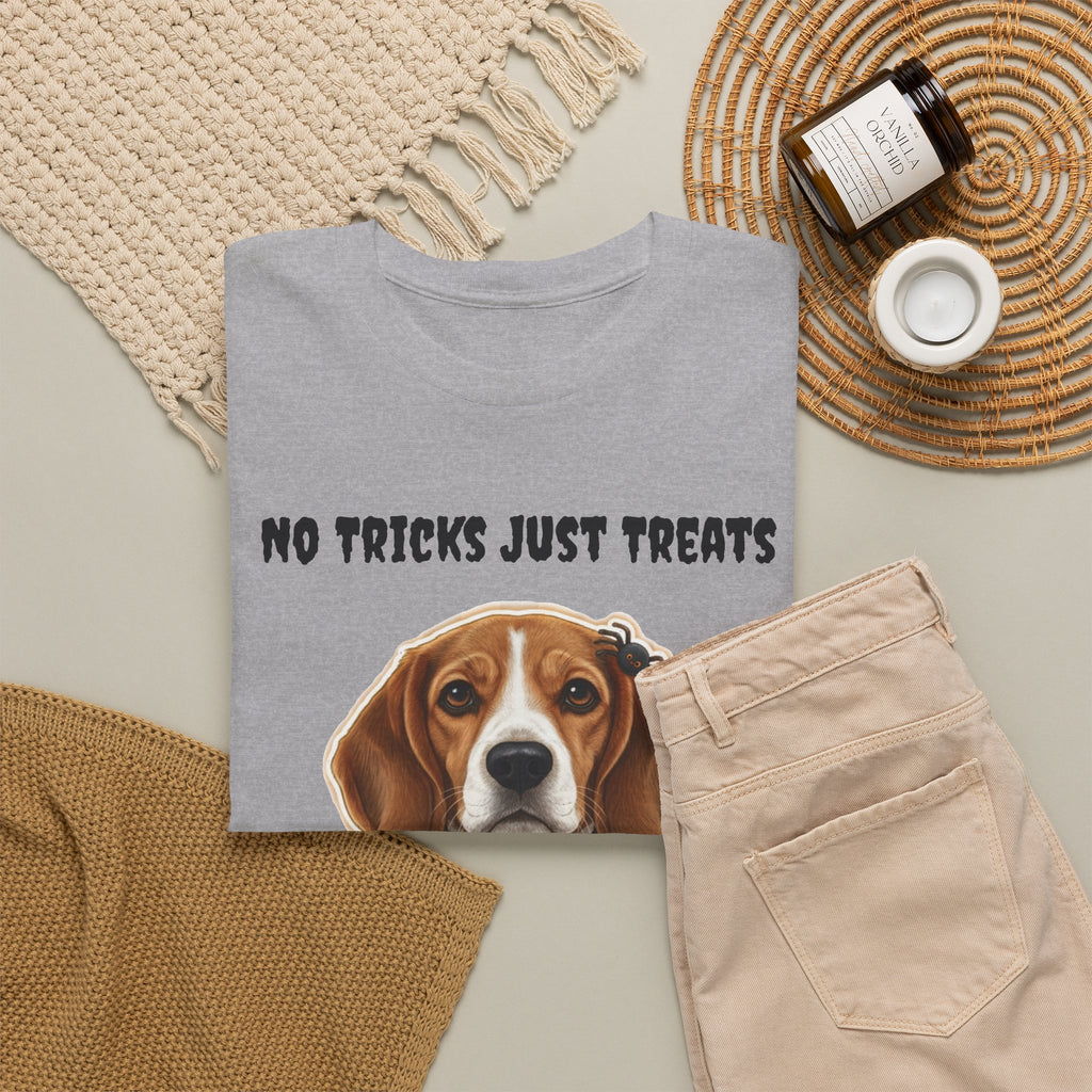No Tricks Just Treats Beagle Halloween T-Shirt – Stay Weird Goods