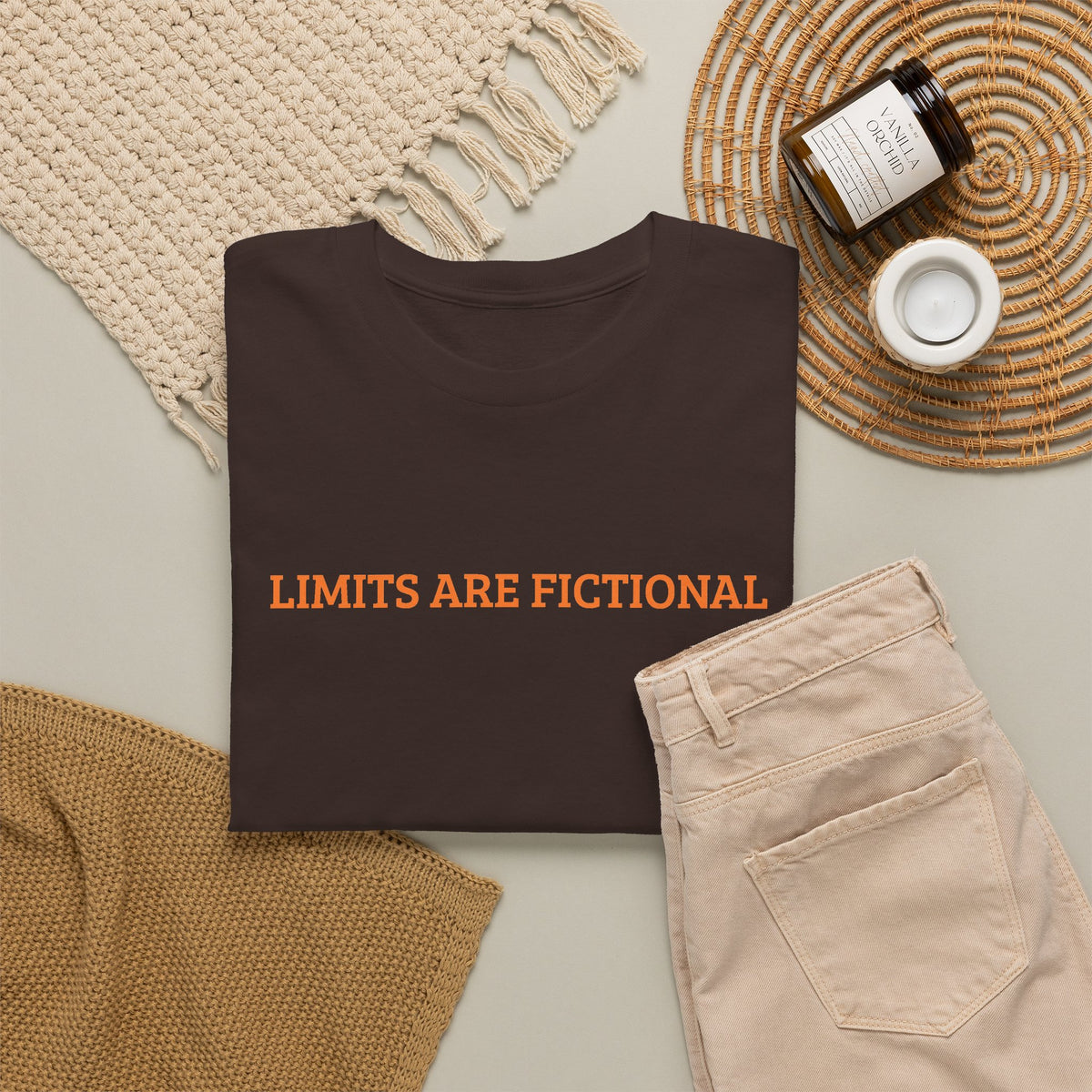 Limits Are Fictional, Motivation, Unisex Heavy Cotton Tee