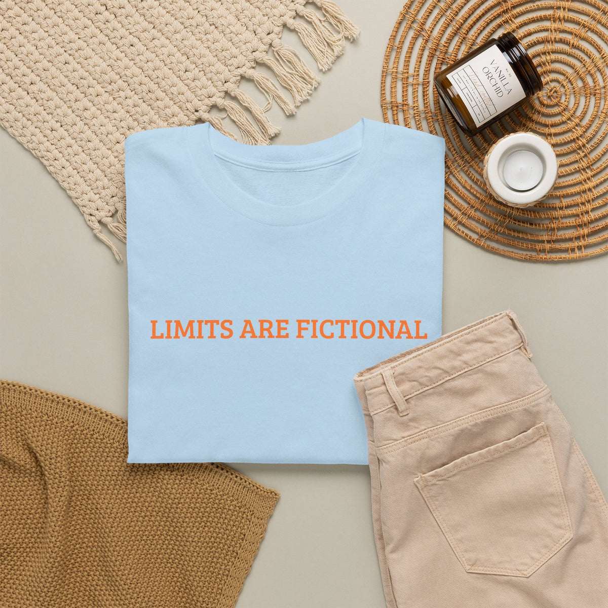 Limits Are Fictional, Motivation, Unisex Heavy Cotton Tee