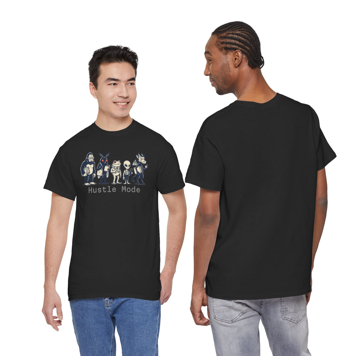 Hustle Mode Character Graphic T-Shirt