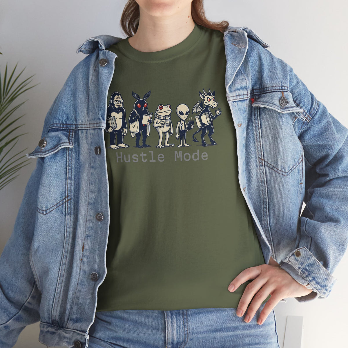 Hustle Mode Character Graphic T-Shirt
