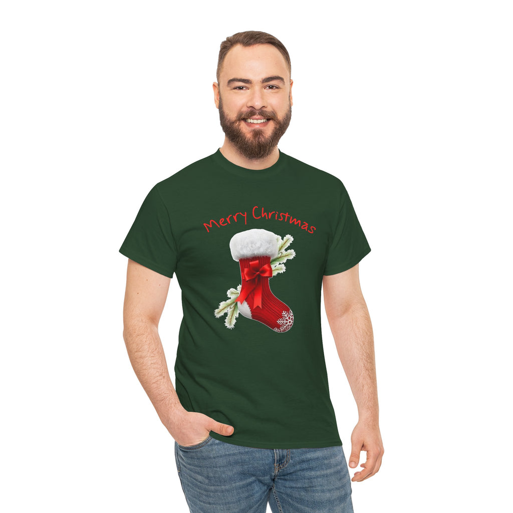 Holiday Stalking, Merry Christmas, Unisex Heavy Cotton Tee