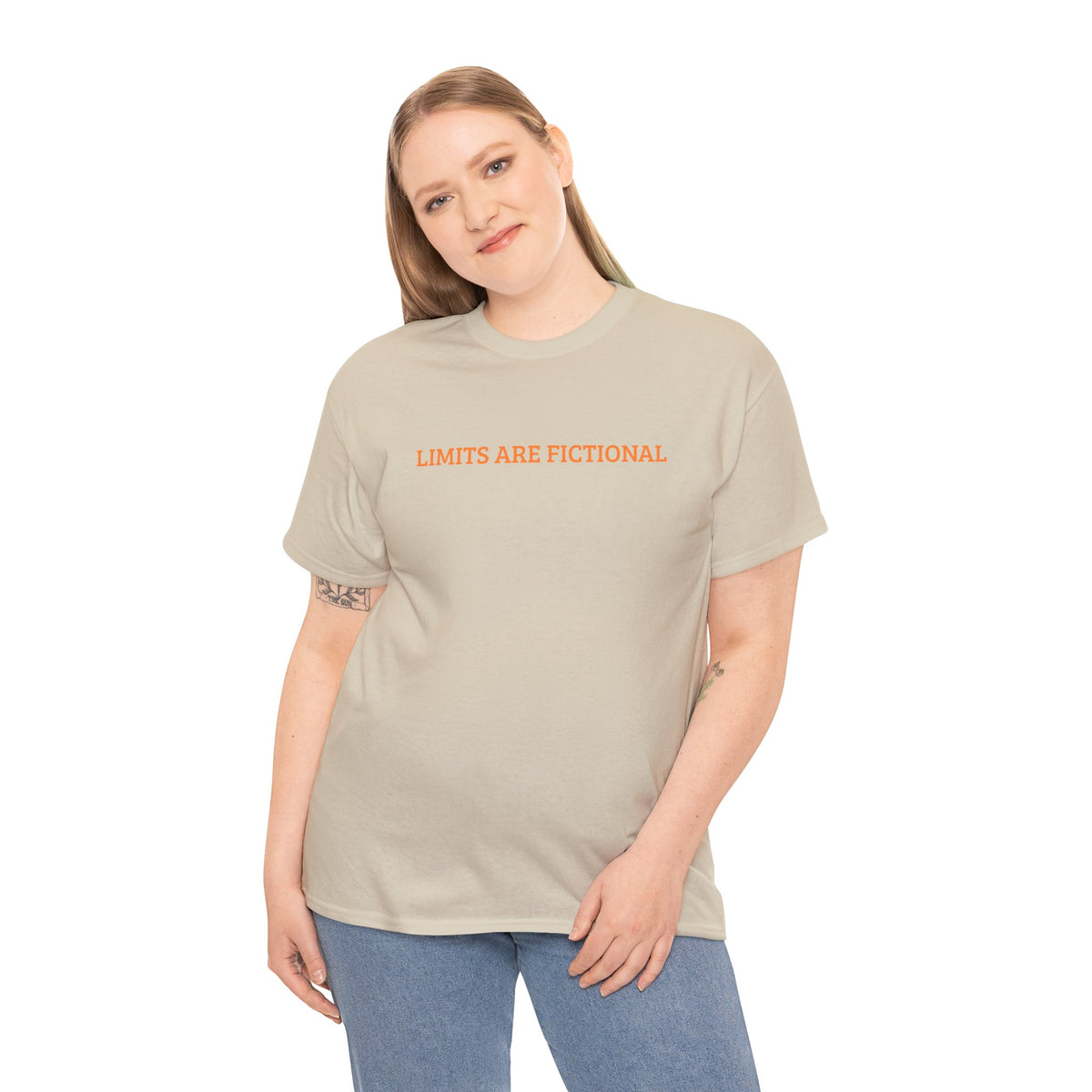 Limits Are Fictional, Motivation, Unisex Heavy Cotton Tee