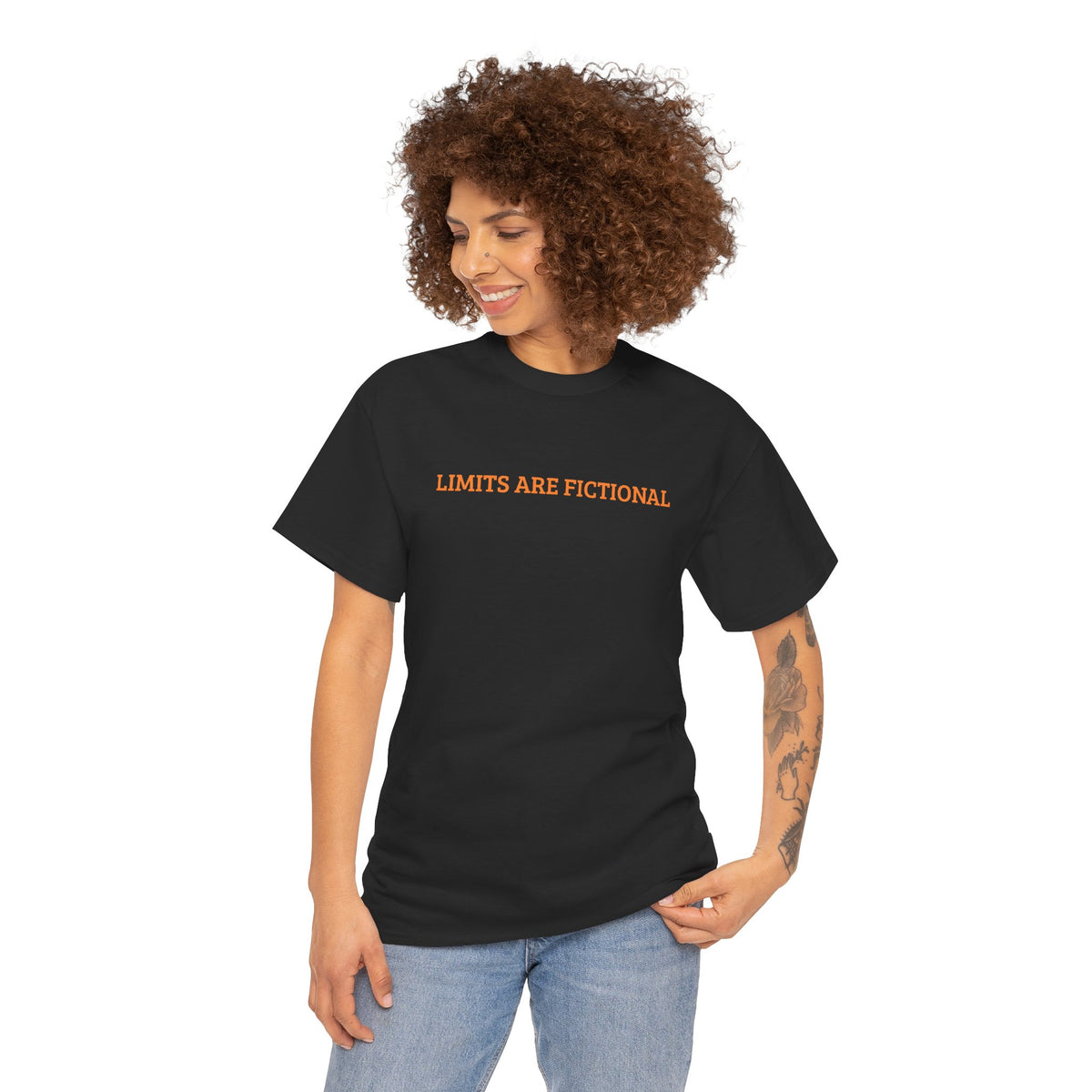 Limits Are Fictional, Motivation, Unisex Heavy Cotton Tee