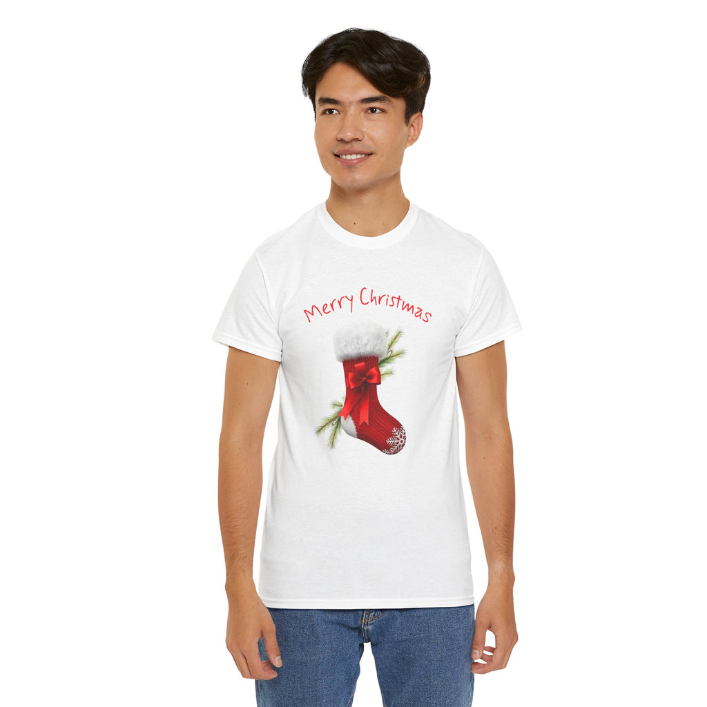 Holiday Stalking, Merry Christmas, Unisex Heavy Cotton Tee