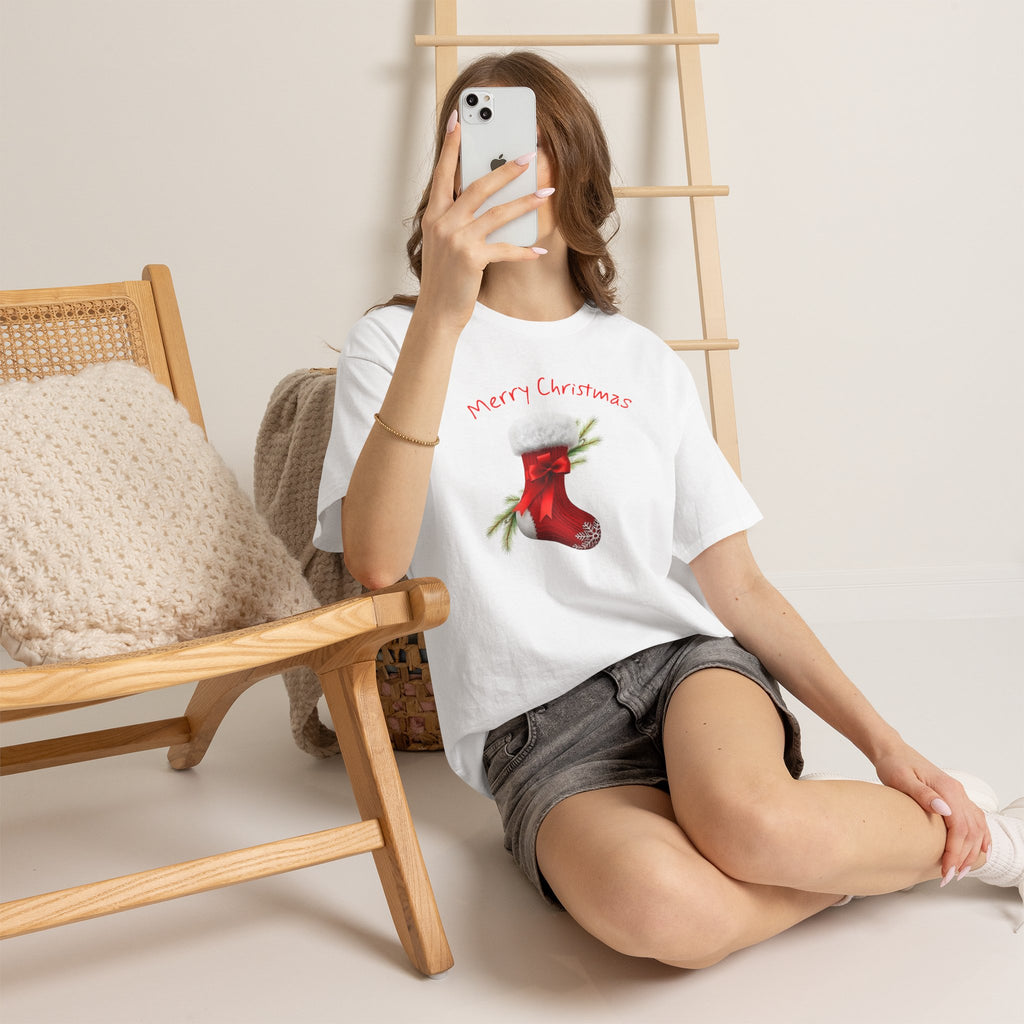 Holiday Stalking, Merry Christmas, Unisex Heavy Cotton Tee