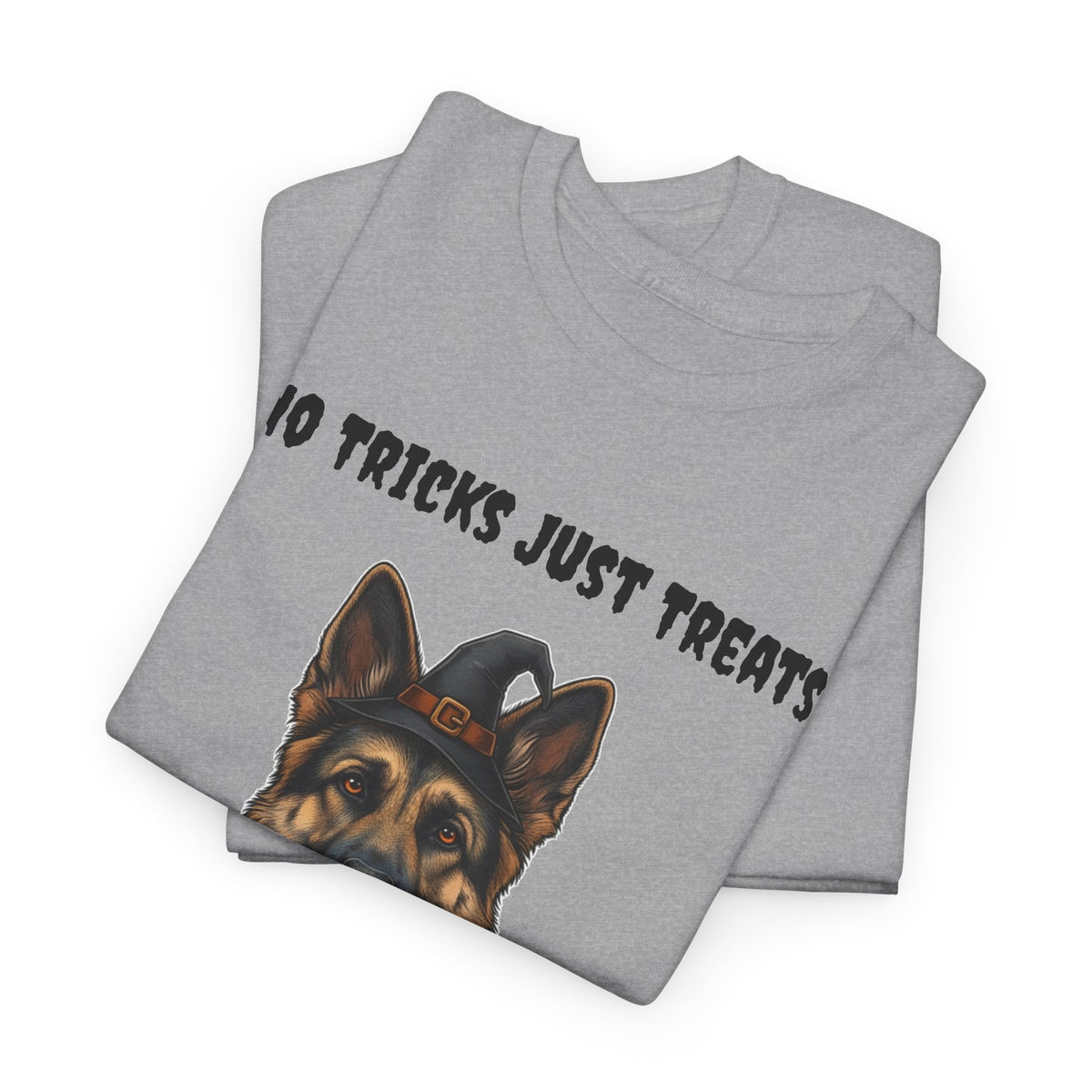No Tricks Just Treats German Shepherd Halloween T-Shirt – Stay Weird Goods