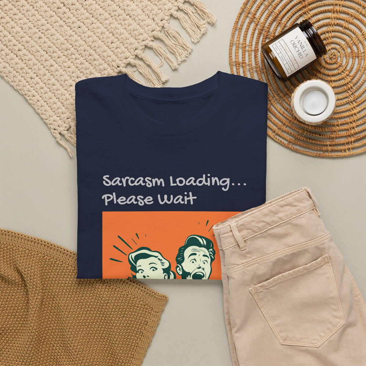 Sarcasm Loading, Funny, Heavy Cotton Tee