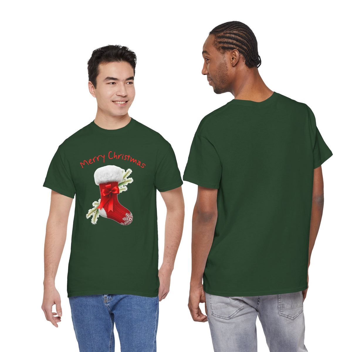 Holiday Stalking, Merry Christmas, Unisex Heavy Cotton Tee