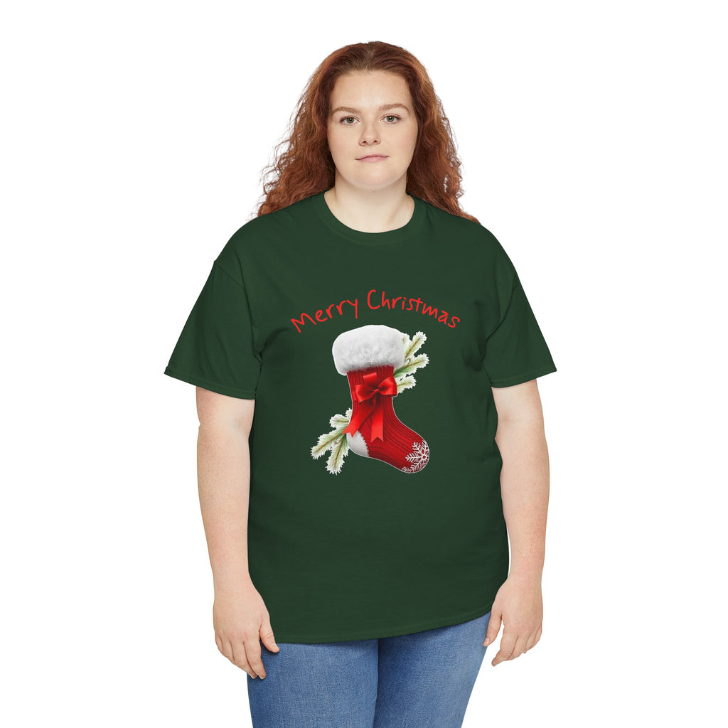 Holiday Stalking, Merry Christmas, Unisex Heavy Cotton Tee