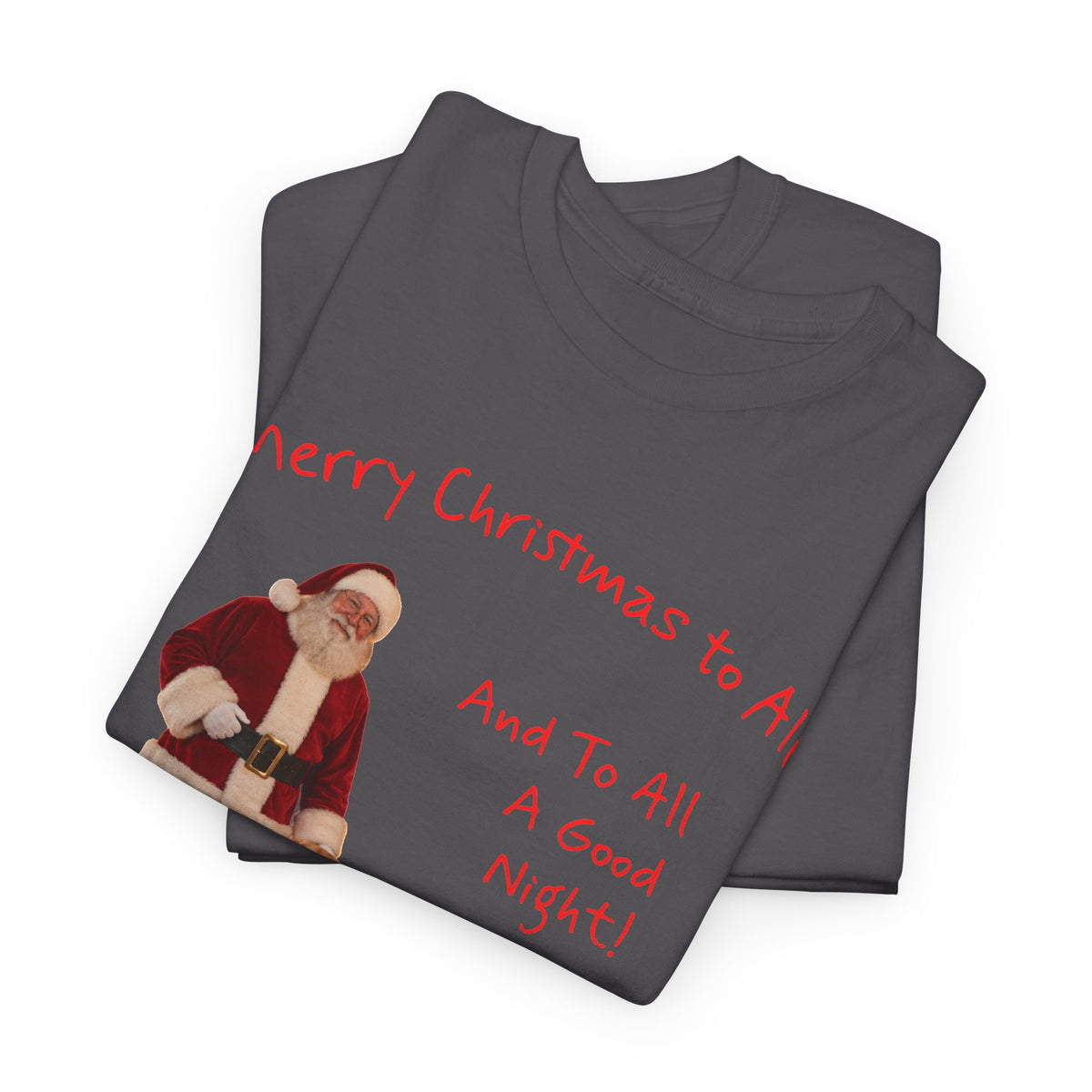 Santa and a Yellow Labrador, Merry Christmas, Unisex Heavy Cotton Tee