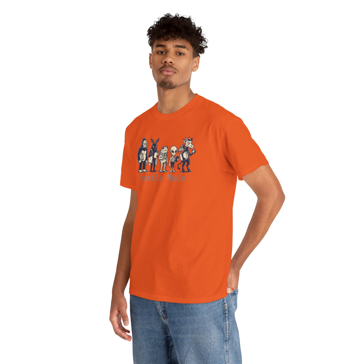 Hustle Mode Character Graphic T-Shirt