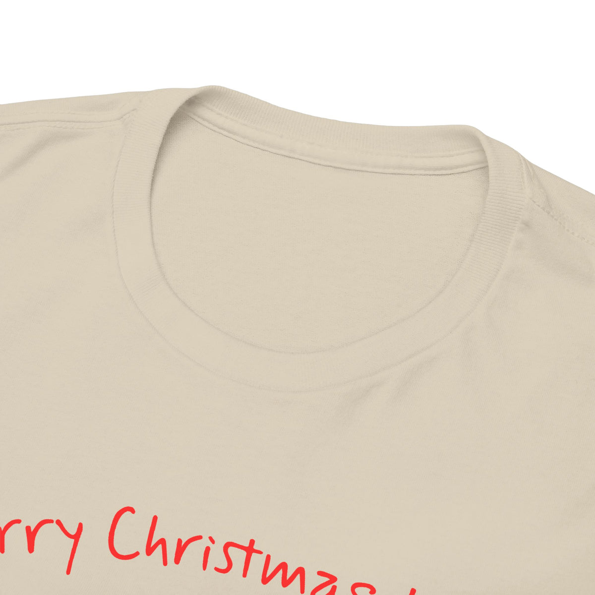 Santa and a Yellow Labrador, Merry Christmas, Unisex Heavy Cotton Tee