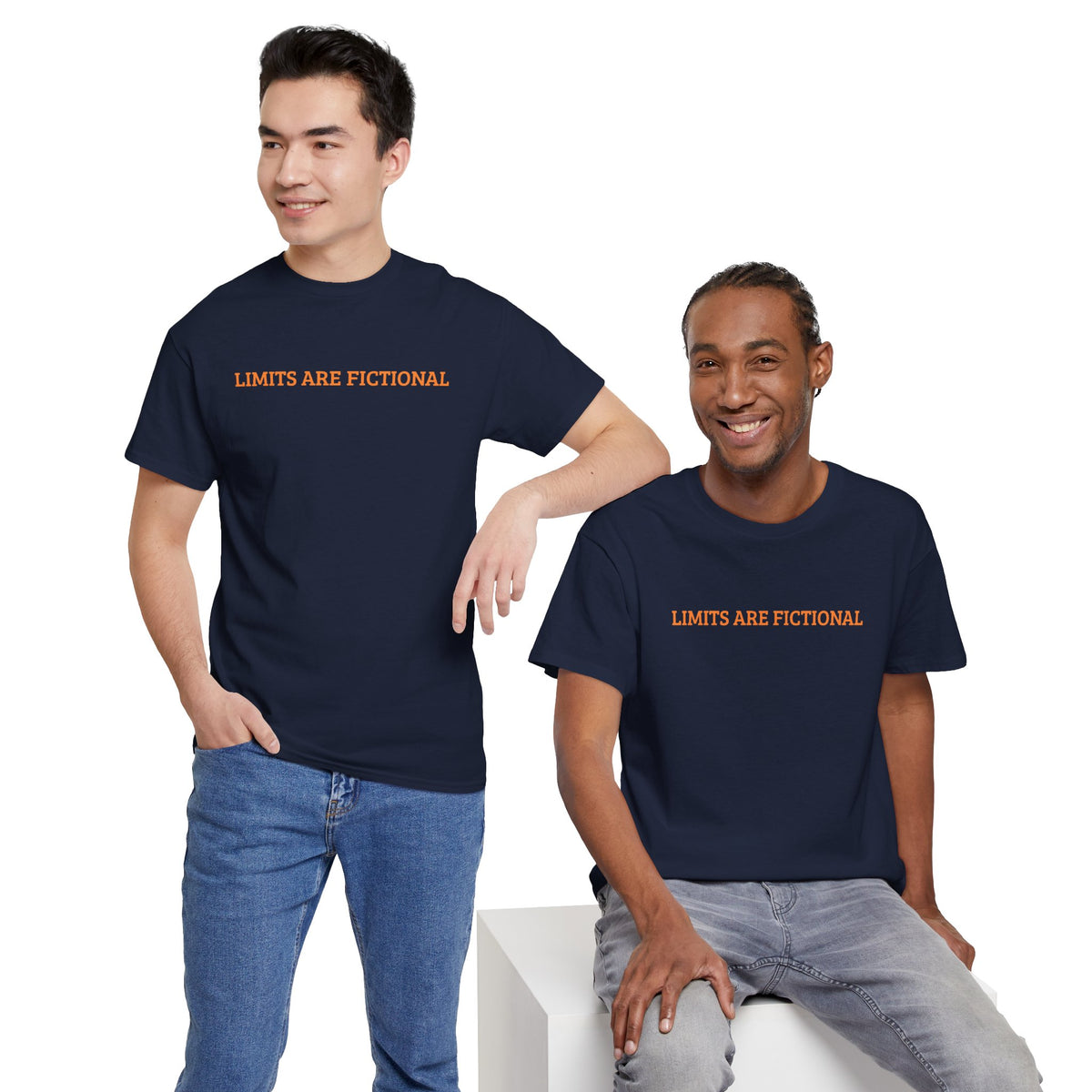 Limits Are Fictional, Motivation, Unisex Heavy Cotton Tee