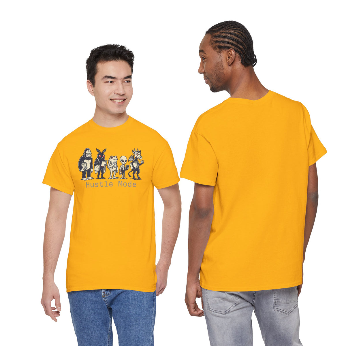 Hustle Mode Character Graphic T-Shirt