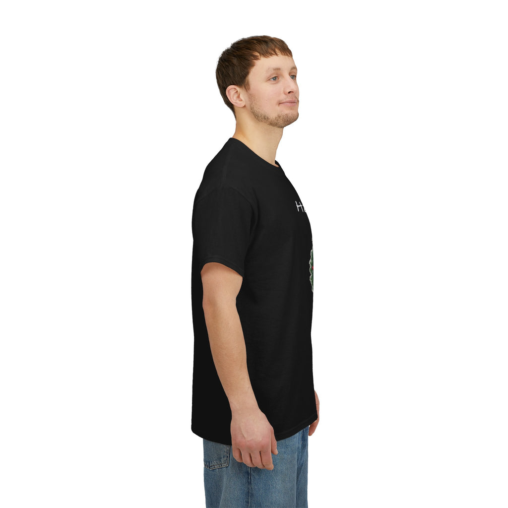 Happy Holidays Wreath, Unisex Heavy Cotton Tee