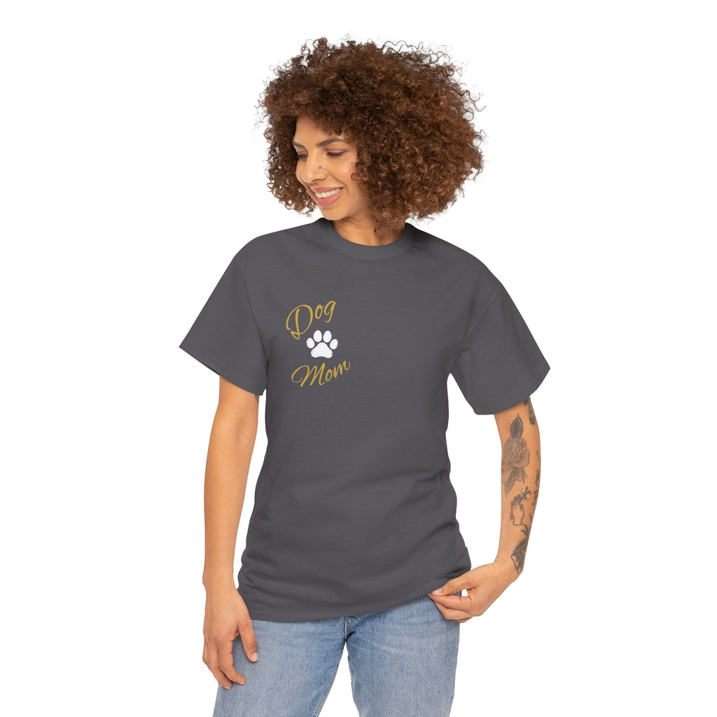 Dog Mom Tee, Unisex Heavy Cotton Tee