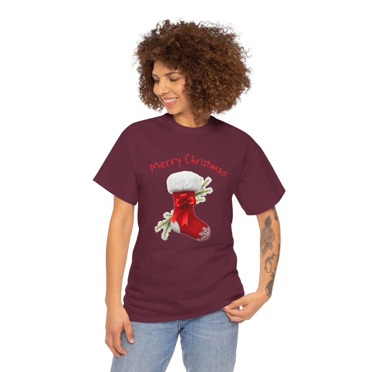Holiday Stalking, Merry Christmas, Unisex Heavy Cotton Tee