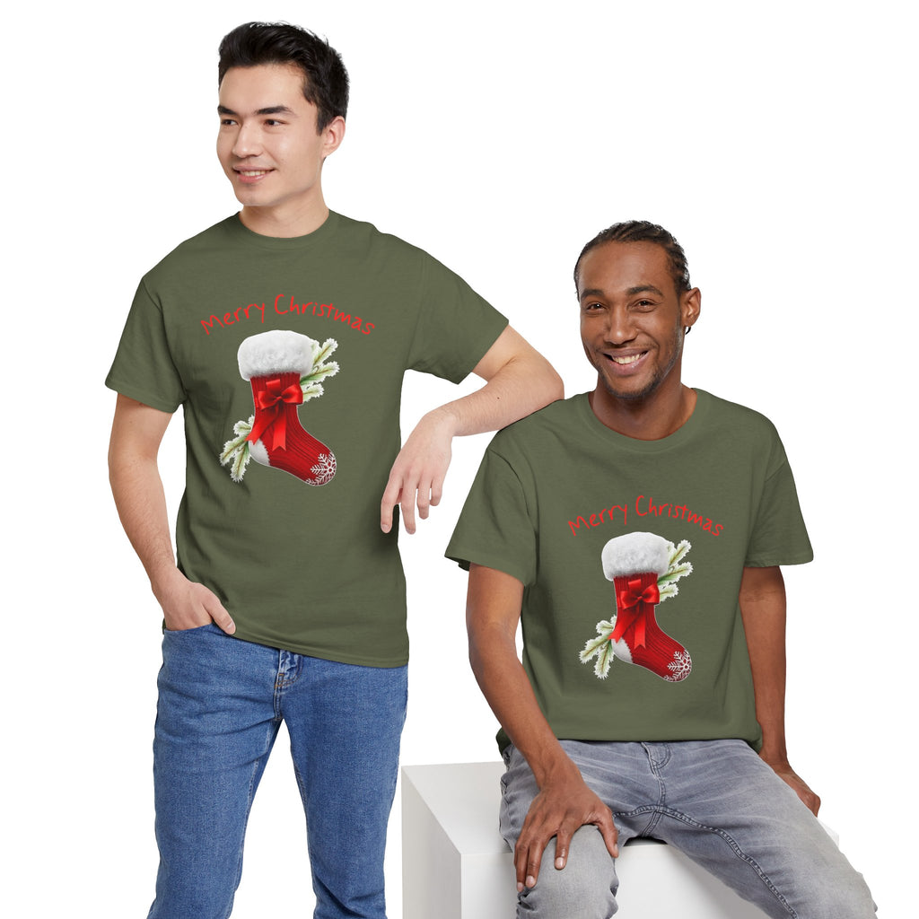 Holiday Stalking, Merry Christmas, Unisex Heavy Cotton Tee
