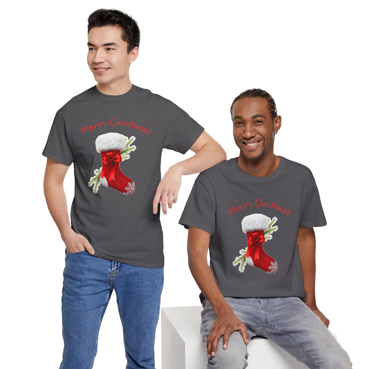 Holiday Stalking, Merry Christmas, Unisex Heavy Cotton Tee