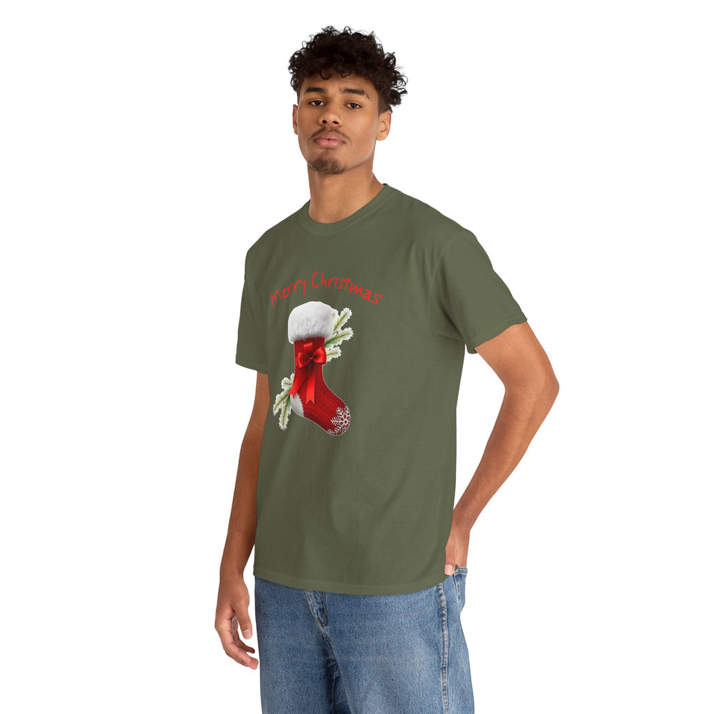 Holiday Stalking, Merry Christmas, Unisex Heavy Cotton Tee
