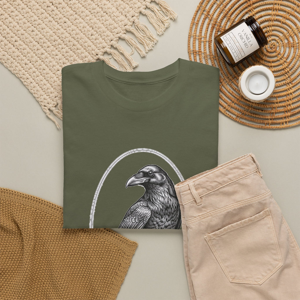 Raven Illustration T-Shirt