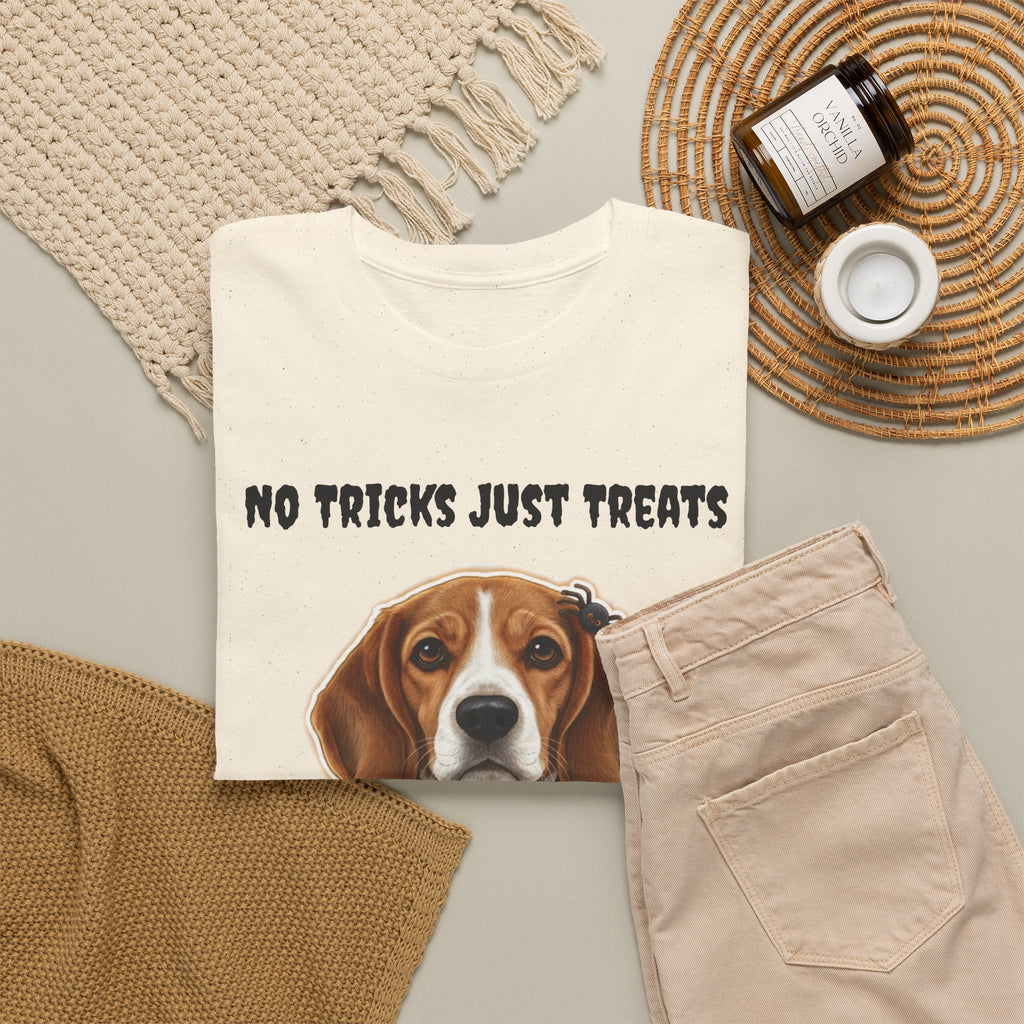 No Tricks Just Treats Beagle Halloween T-Shirt – Stay Weird Goods