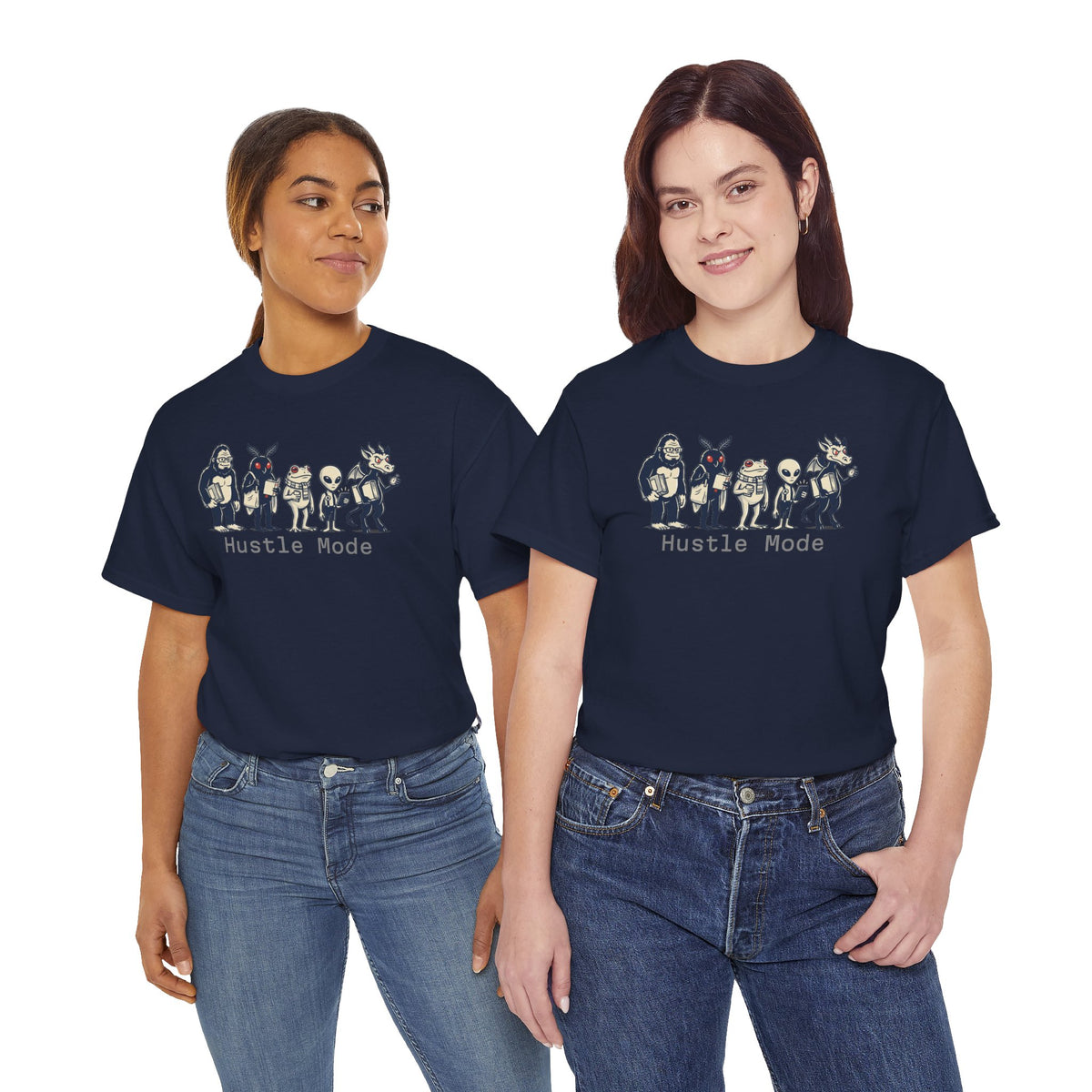 Hustle Mode Character Graphic T-Shirt