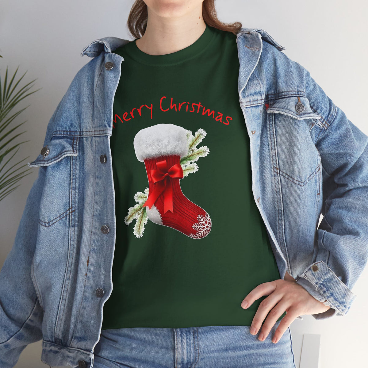 Holiday Stalking, Merry Christmas, Unisex Heavy Cotton Tee