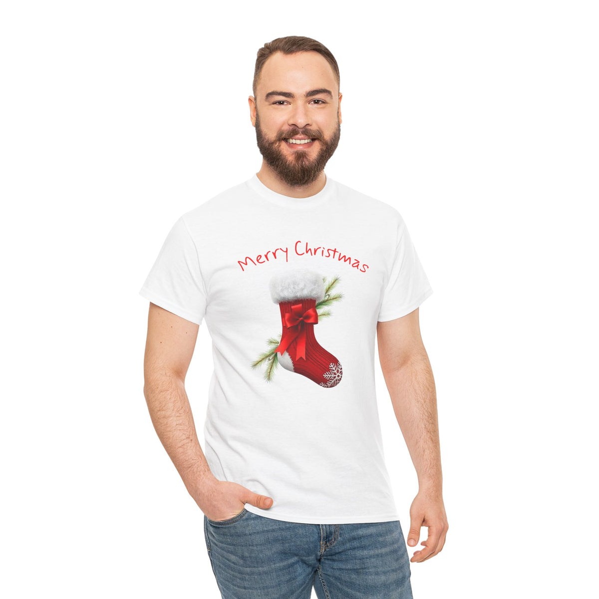 Holiday Stalking, Merry Christmas, Unisex Heavy Cotton Tee