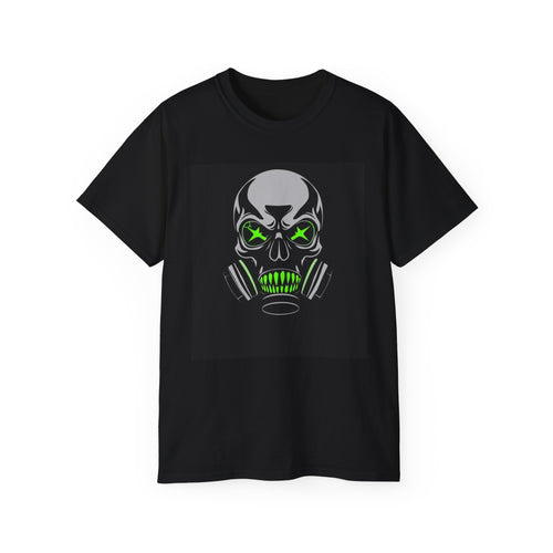 Gas Mask Skull Halloween T-Shirt
