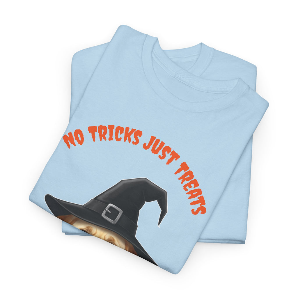 No Tricks Just Treats Golden Lab Halloween T-Shirt – Stay Weird Goods