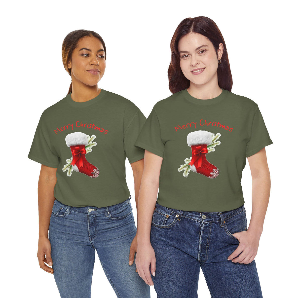 Holiday Stalking, Merry Christmas, Unisex Heavy Cotton Tee