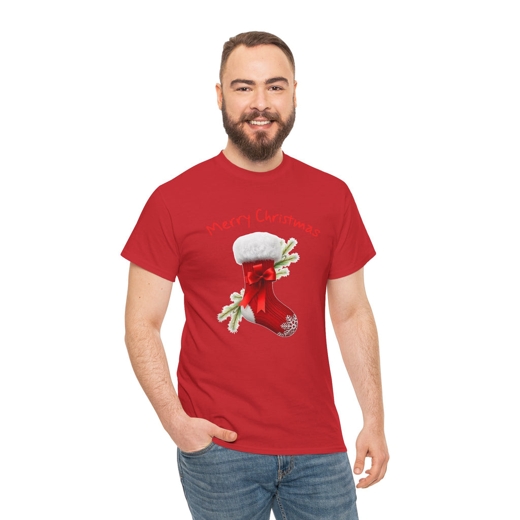 Holiday Stalking, Merry Christmas, Unisex Heavy Cotton Tee