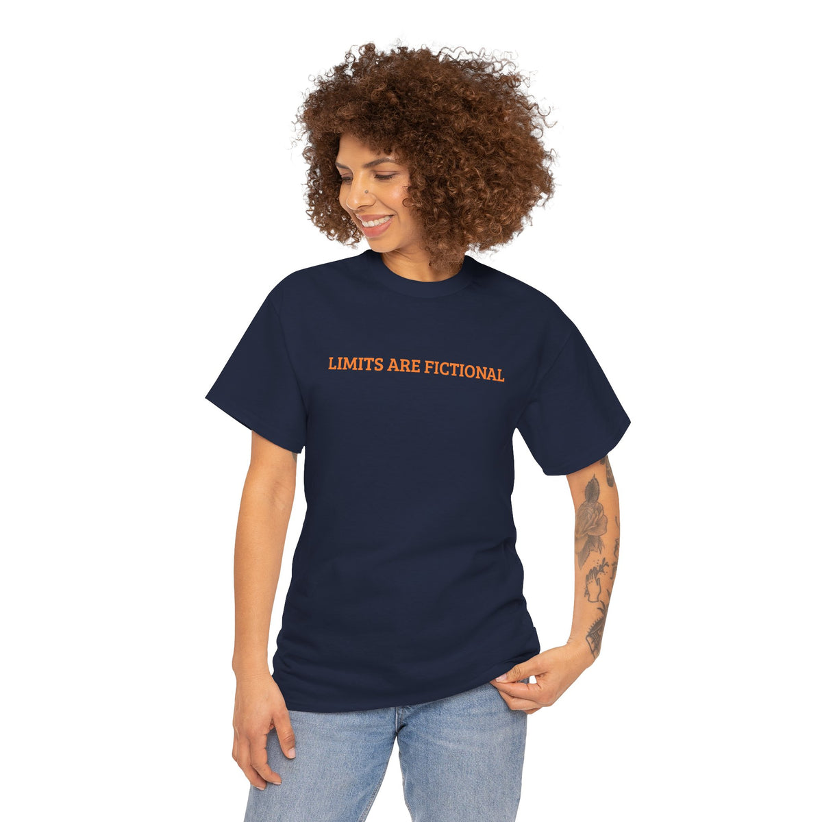 Limits Are Fictional, Motivation, Unisex Heavy Cotton Tee
