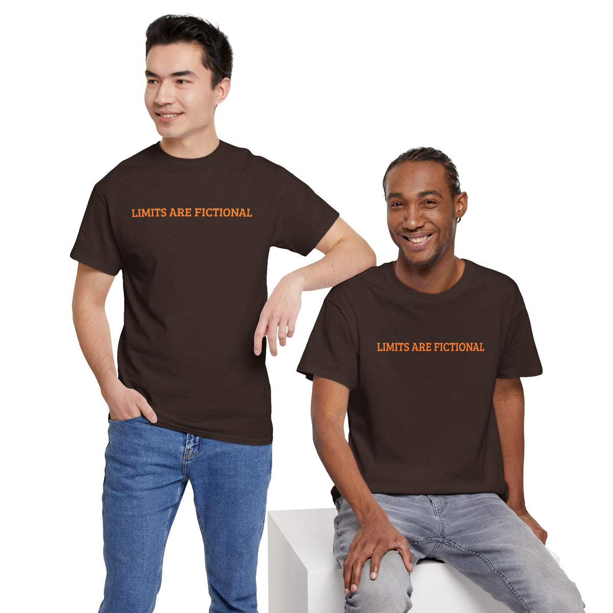 Limits Are Fictional, Motivation, Unisex Heavy Cotton Tee