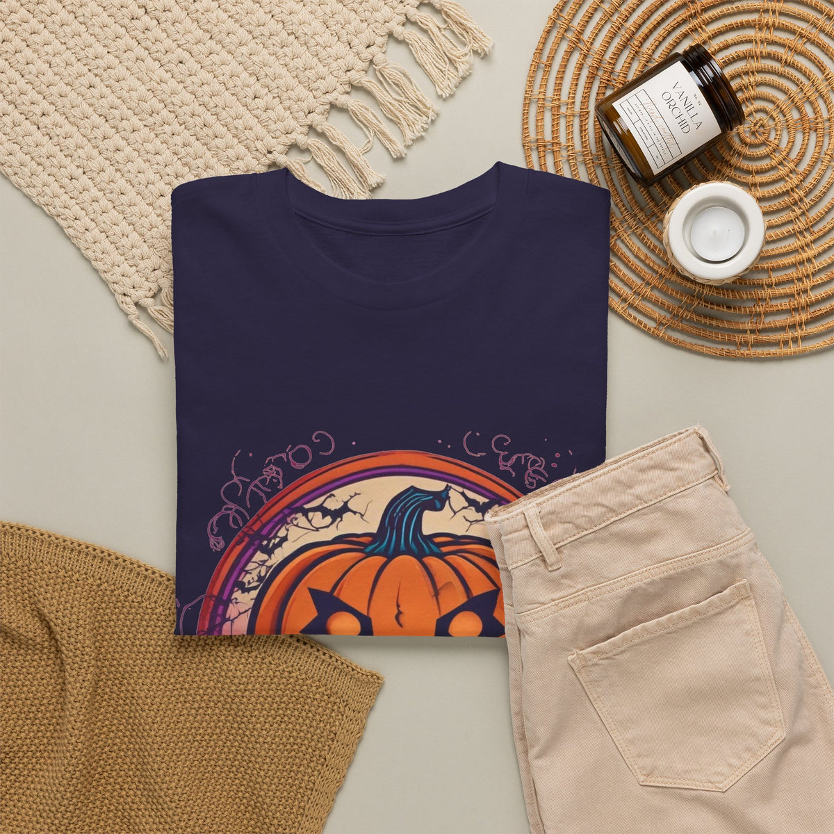 Halloween Jack-O-Lantern Heavy Cotton Tee