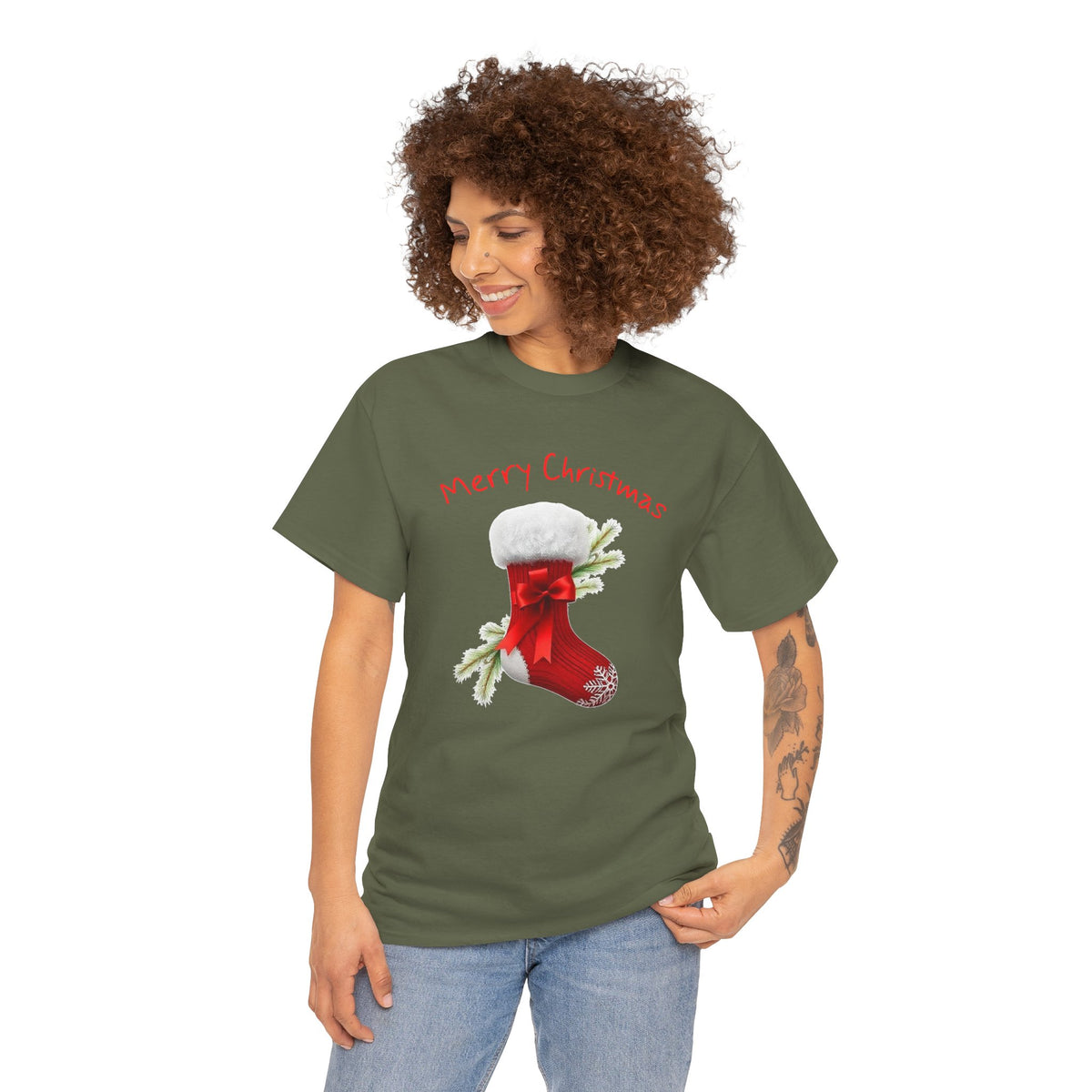 Holiday Stalking, Merry Christmas, Unisex Heavy Cotton Tee