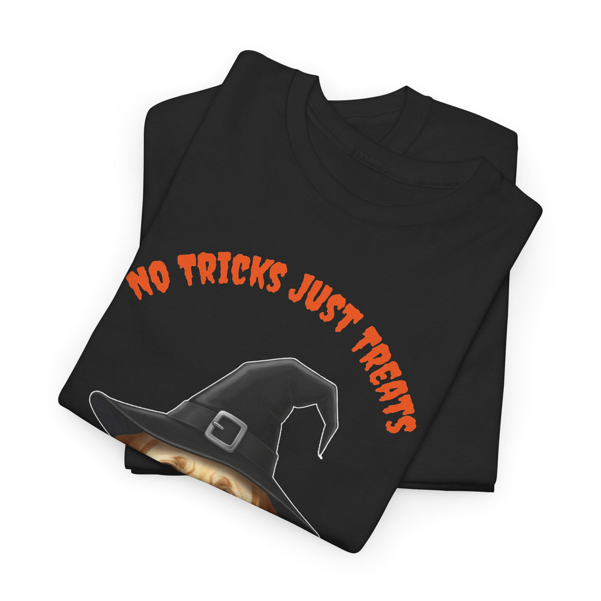 No Tricks Just Treats Golden Lab Halloween T-Shirt – Stay Weird Goods