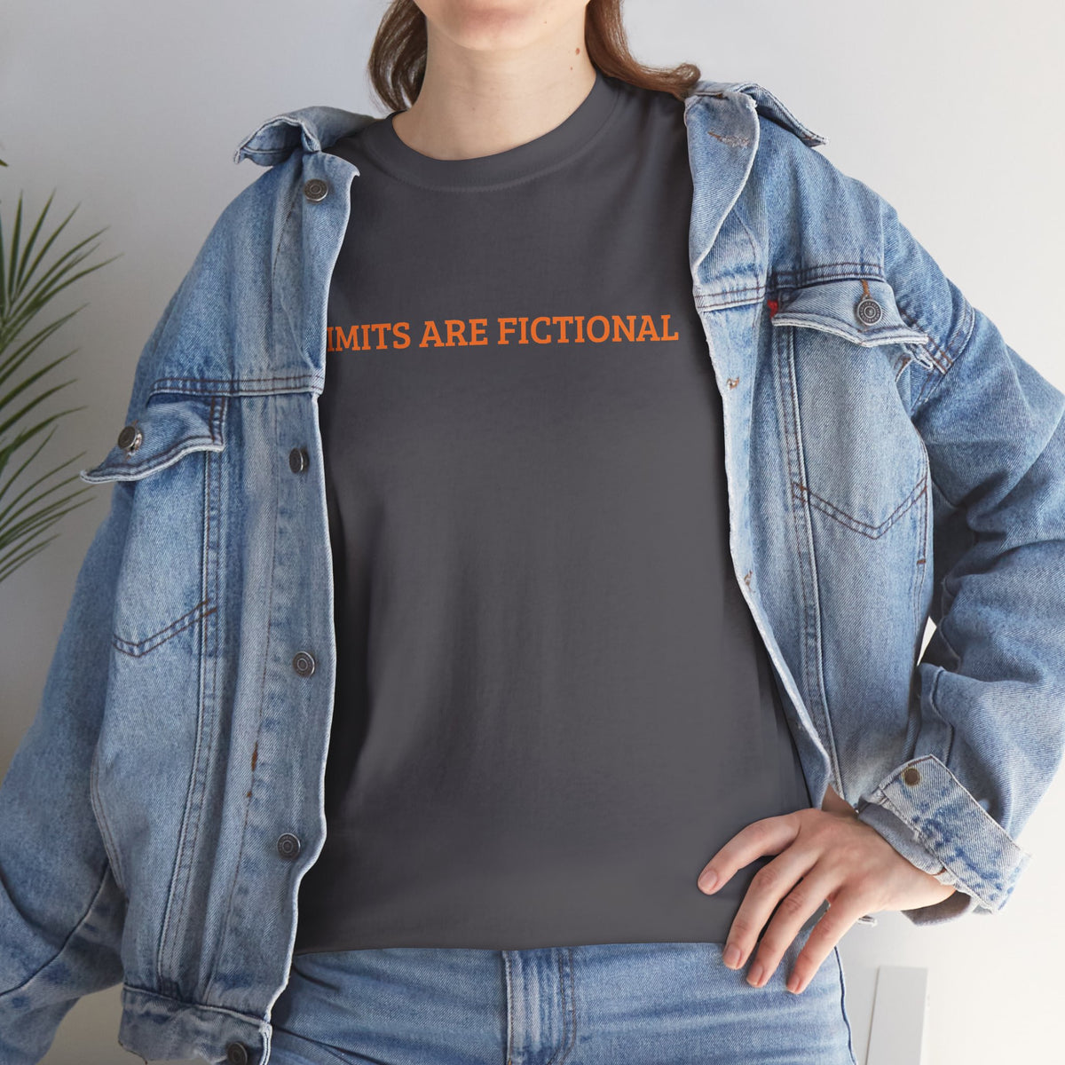Limits Are Fictional, Motivation, Unisex Heavy Cotton Tee