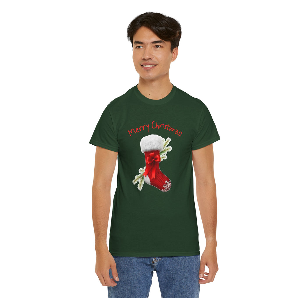 Holiday Stalking, Merry Christmas, Unisex Heavy Cotton Tee