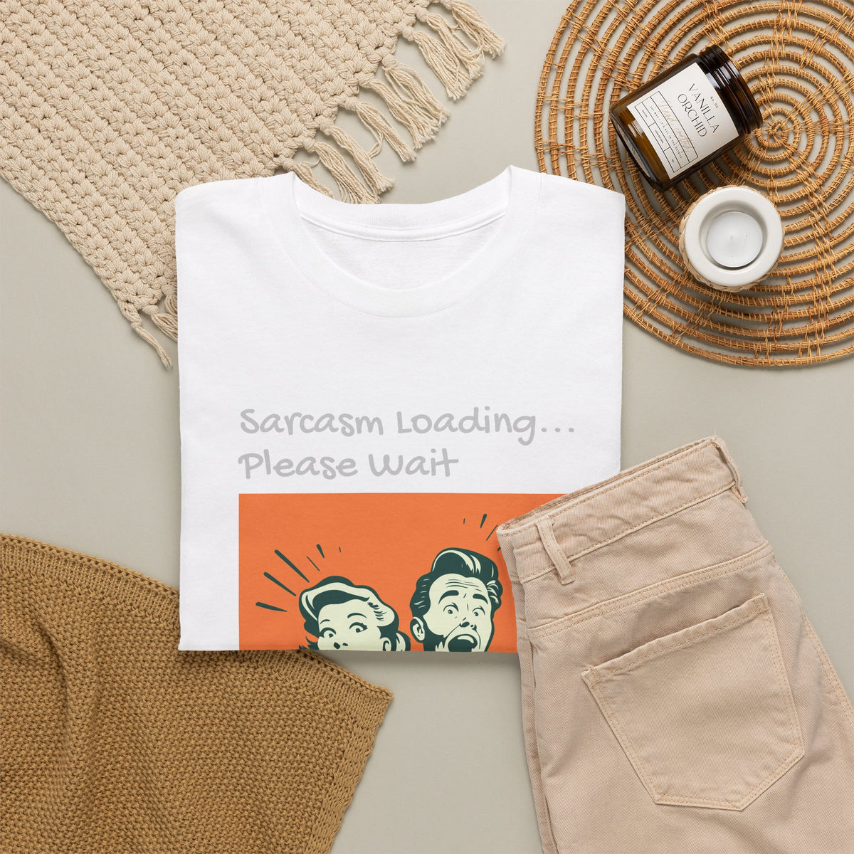 Sarcasm Loading, Funny, Heavy Cotton Tee